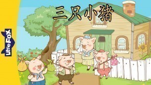 'The Three Little Pigs (三只小猪) | Folktales 1 | Chinese | By Little Fox'