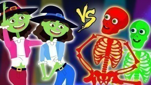 'Skeletons Vs Witches Crazy DANCE Battle | NEW Dance Song For Kids | Teehee Town'