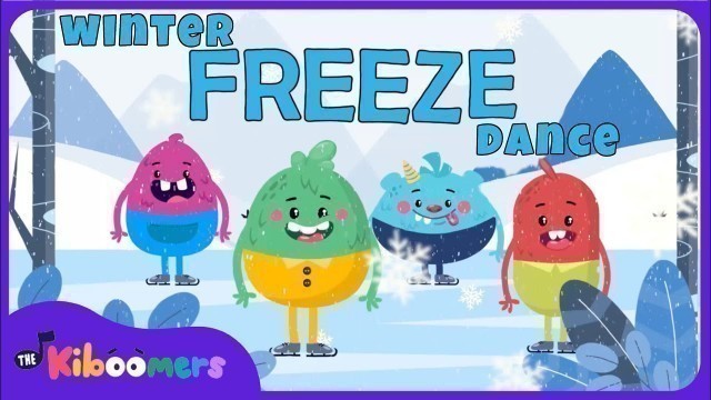 'Winter Freeze Dance - The Kiboomers Preschool Movement Songs - Brain Breaks'