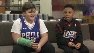'Meet the boys behind the viral Sixers dance battle'
