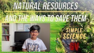 'What are NATURAL RESOURCES ? | CONSERVE | Human Impact | #naturalresources #conservative #kids'
