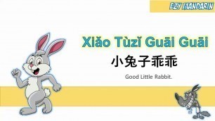 'Xiao Tuzi Guai Guai - Goood Little Rabbit Lyrics Mandarin Chinese Nursery Rhymes'