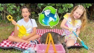 'Nastya and Evelyn show how to save natural resources'