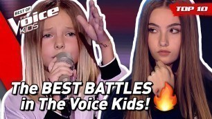 'TOP 10 | The BEST BATTLES in The Voice Kids ever! 