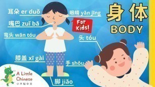 'Learn All About Parts of Your Body in Chinese + Song 身体 | Chinese for Babies, Toddlers, & Kids'