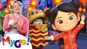 'Chinese New Year Song! | Sing Along to Lellobee City Farm! | MyGo! Sign Language For Kids | ASL'