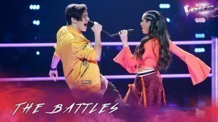 'The Battles: Aydan Calafiore v Madi Krstevski \'Uptown Funk\' | The Voice Australia 2018'