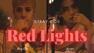 'Stray Kids【Red Lights 強迫 강박（Bang Chan, Hyunjin）】 Color Coded Lyrics | 日本語字幕 | カナルビ'