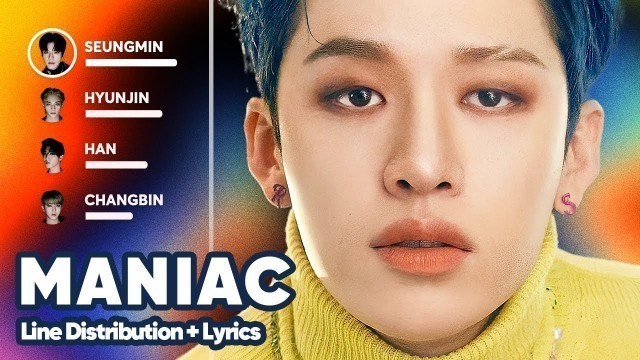 'Stray Kids - MANIAC (Line Distribution + Lyrics Karaoke) PATREON REQUESTED'