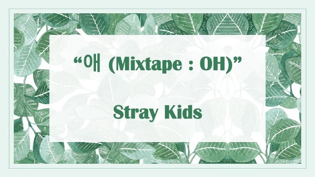 '\"애(Mixtape : OH)\" - Stray Kids (스트레이 키즈) || Lyrics'