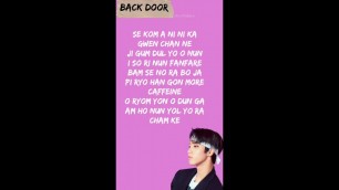 'Stray Kids - Back Door Han rap easy lyrics'