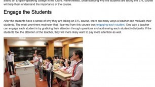 '5 Simple Ways How to Motivate Students in the EFL Classroom | ITTT TEFL BLOG'