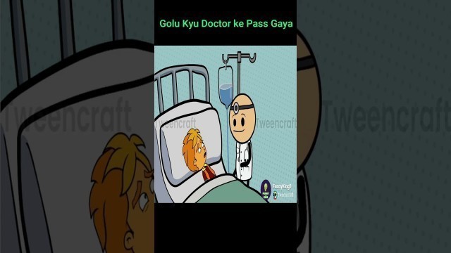 'Doctor Golu Jokes || Golu Kyu Rone Laga.....  || Cartoon Comedy Jokes || Funny Comedy King #shorts'