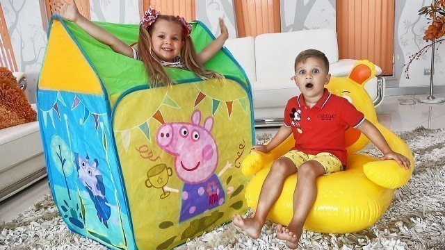 'Diana Pretend Play with Playhouse Tent Toy'