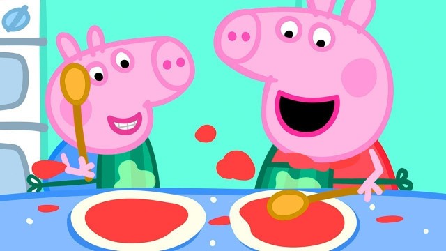 'Peppa Pig Makes Pizza! | Family Kids Cartoon'