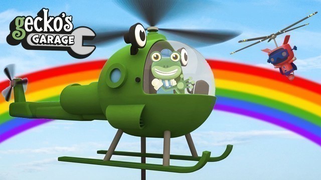 'Gecko On The Helicopter｜Gecko\'s Garage｜Funny Cartoon For Kids｜Learning Videos For Toddlers'