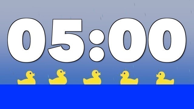 '5 Minute Timer: Rain Sounds and Rubber Ducks'