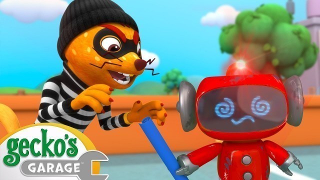 'Sneaky Weasel Mechanical Theft｜Gecko\'s Garage｜Funny Cartoon For Kids｜Learning Videos For Toddlers'