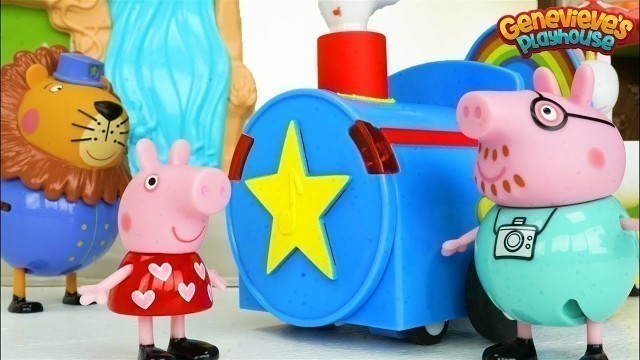 'Peppa Pig Toy Zoo Animal Learning Video for Kids!'