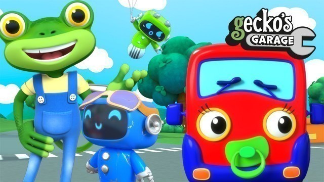 'New Gecko\'s Garage Adventures｜Trucks & Baby Robots｜Funny Cartoon For Kids｜Videos For Toddlers'