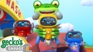 'Dump Truck Slide Fun - Woo Hoo!｜Gecko\'s Garage｜Funny Cartoon For Kids｜Learning Videos For Toddlers'