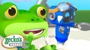'Gecko\'s Glue Mess｜Gecko\'s Garage｜Funny Cartoon For Kids｜Learning Videos For Toddlers'