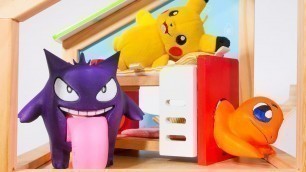 'Pokemon get a New House Toy Learning Video! Reading Video for Kids  =)'