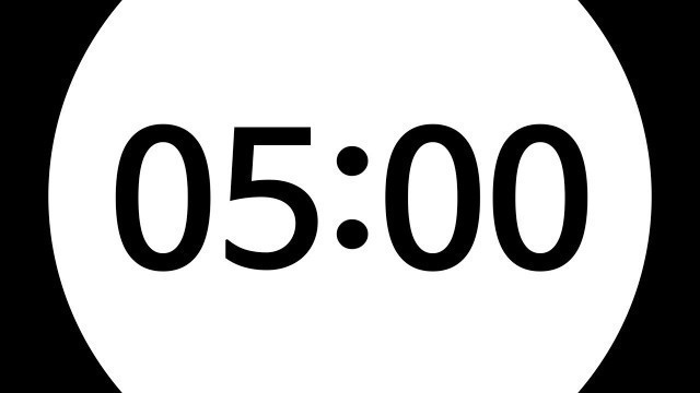 '5 Minute timer / Time timer / Pomodoro'