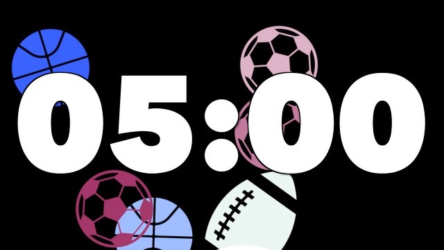 '5 Minute Online Timer: Sports Theme'