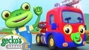 'Firefighter Baby Truck‼️｜Gecko\'s Garage｜Funny Cartoon For Kids｜Learning Video For Toddlers'