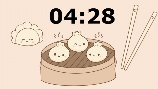 '5 Minute Timer with alarm bell | Yummy Dumpling'