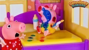 'Toy Learning Video for Kids - ♥Peppa Pig♥ Babysitting Baby Alexander!'