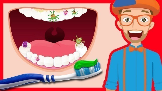 'Tooth Brushing Song by Blippi | 2-Minutes Brush Your Teeth for Kids'