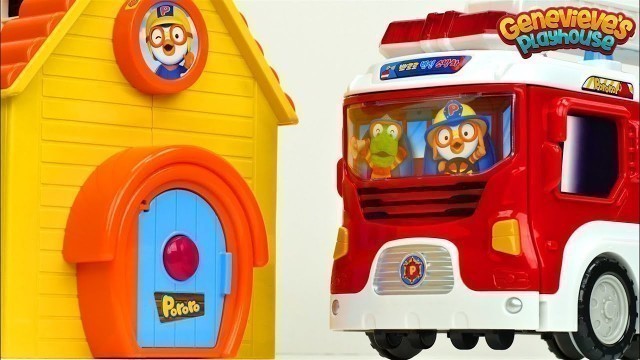 'Best Learning Video for Toddlers - Pororo Birthday and Toy Fire Truck!'