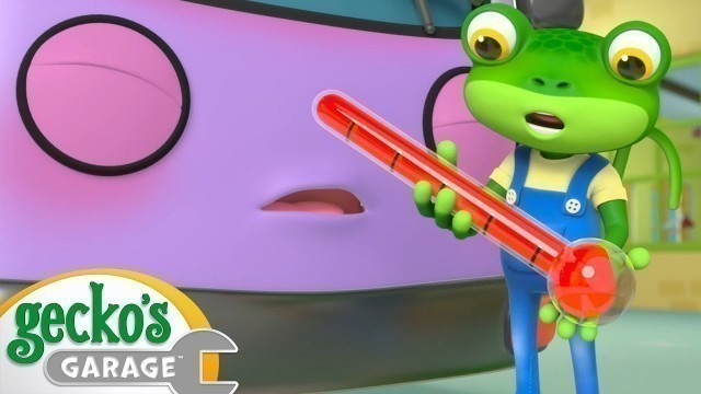 'Bobby The Bus Is Unwell｜Gecko\'s Garage｜Funny Cartoon For Kids｜Learning Videos For Toddlers'