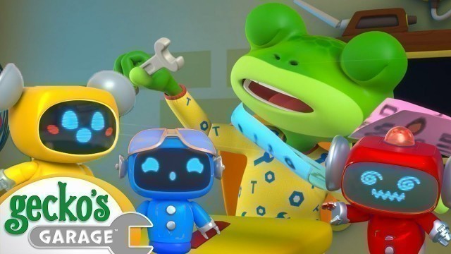 'Sleepy Gecko Garage Havoc!!｜Gecko\'s Garage｜Funny Cartoon For Kids｜Learning Videos For Toddlers'