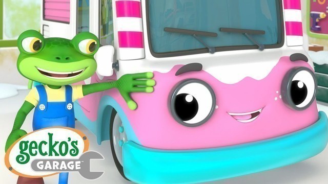 'Ice Cream Truck Repair Time｜Gecko\'s Garage｜Funny Cartoon For Kids｜Learning Videos For Toddlers'