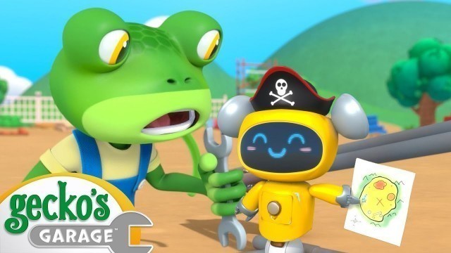 'Beach Treasure Digging Fun ｜Gecko\'s Garage｜Funny Cartoon For Kids｜Learning Videos For Toddlers'