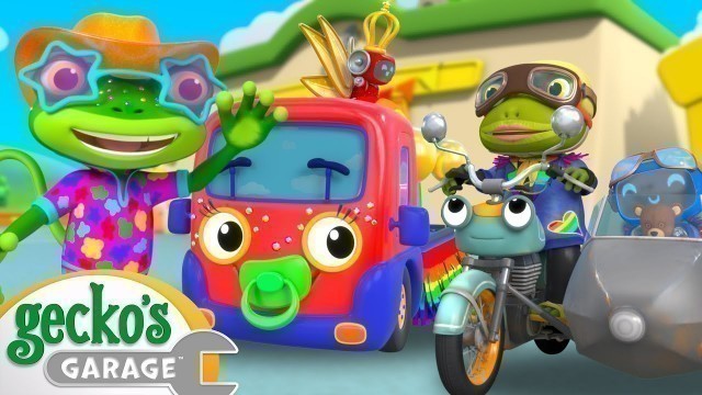 'Rainbow Carnival Dress Up｜Gecko\'s Garage｜Funny Cartoon For Kids｜Learning Videos For Toddlers'