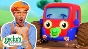 'Baby Truck Song｜Geckos\' Garage x @Blippi｜Funny Cartoon For Kids'