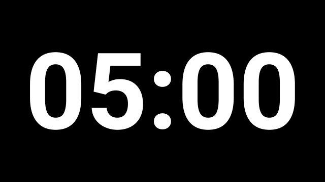 'Just 5 Minute Countdown Timer for Slide, Keynote, Powerpoint'