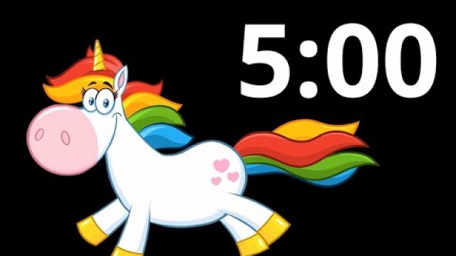 '5 Minute Timer For Kindergarten with Music | Unicorn'