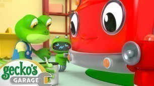 'Fire Truck Sticky Situation!｜Gecko\'s Garage｜Funny Cartoon For Kids｜Learning Videos For Toddlers'