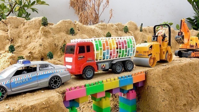 'Collection funny videos toy bridge construction vehicles'