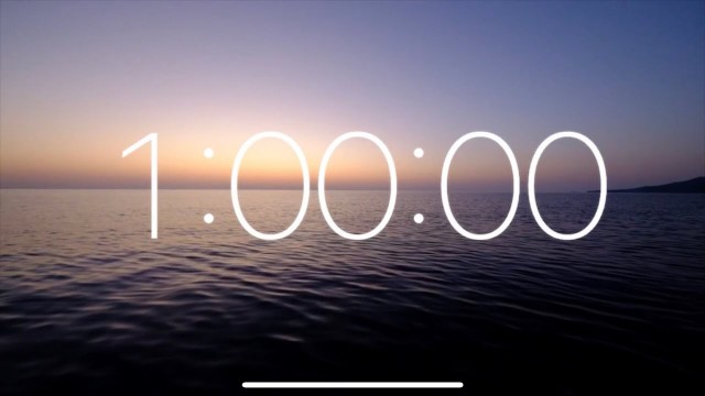 '1 Hour Timer - Beautiful Ocean Sunset (Relaxing and Calm Music)'