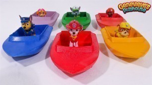 'Best Toy Learning Videos for Kids - Paw Patrol Boats Water Play!'