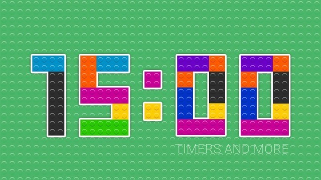 '15 Minutes Colourful LEGO Inspired Countdown Timer'