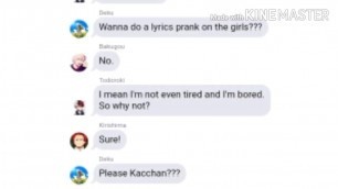 |All the kids are depressed |BNHA Lyrics prank on the girls|