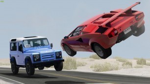 'Flying Car Crashes - BeamNG Drive Crashes'