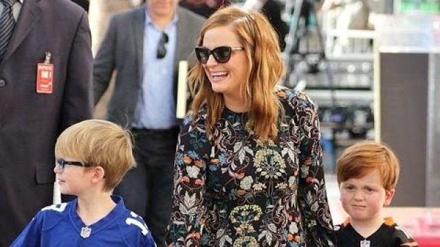 Amy Poehler speaks about her sons (Compilation)